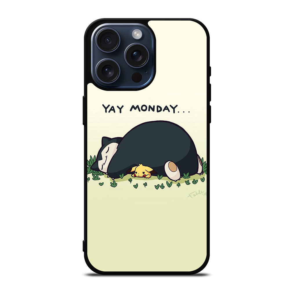 SNORLAX AND PIKACHU POKEMON iPhone 15 Pro Max Case Cover