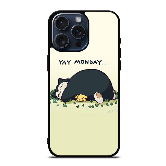 SNORLAX AND PIKACHU POKEMON iPhone 15 Pro Max Case Cover