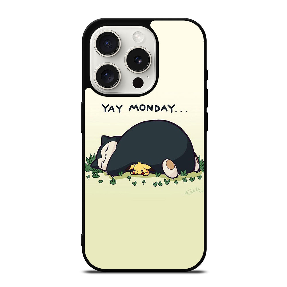 SNORLAX AND PIKACHU POKEMON iPhone 15 Pro Case Cover