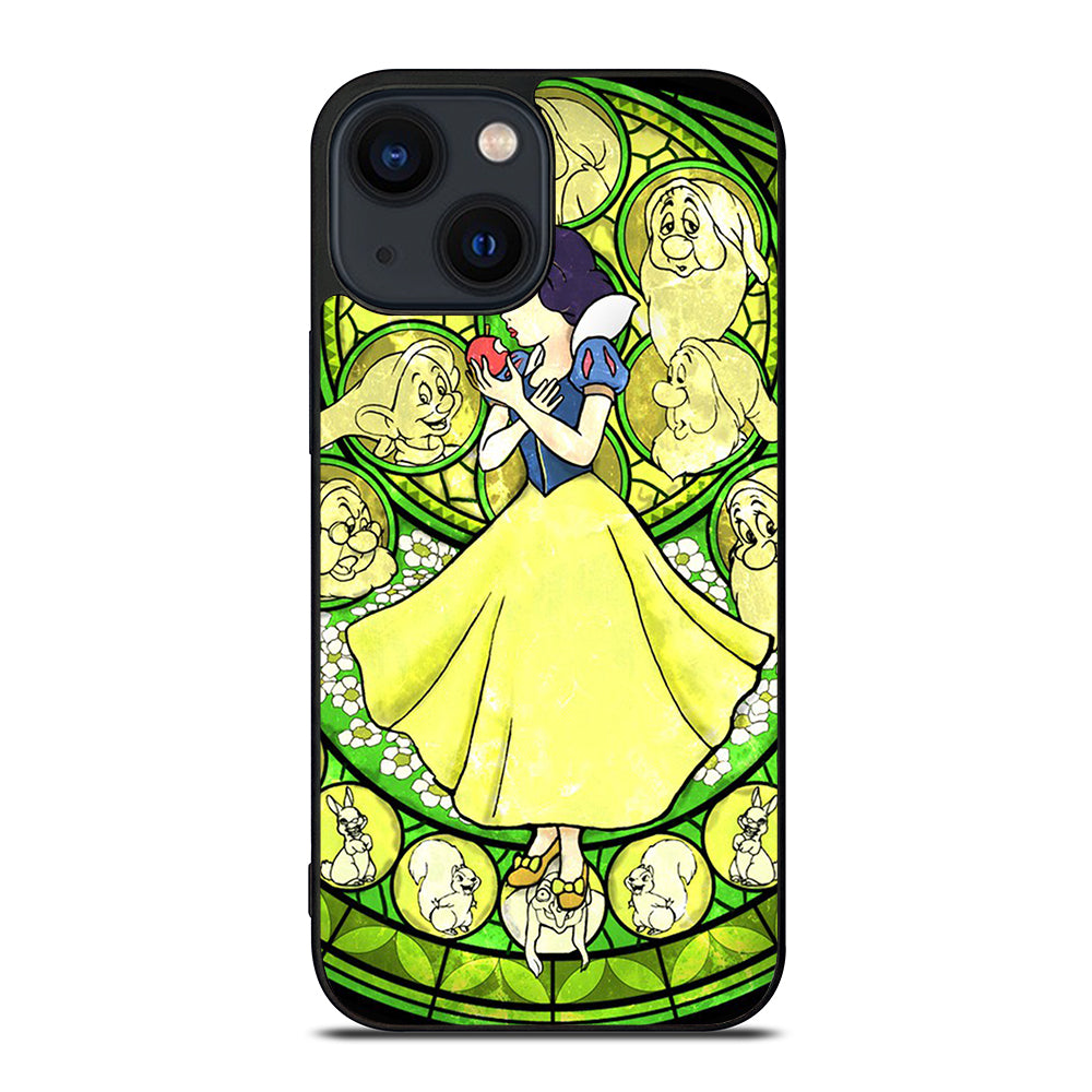 SNOW WHITE DISNEY STAINED GLASS iPhone 14 Plus Case Cover
