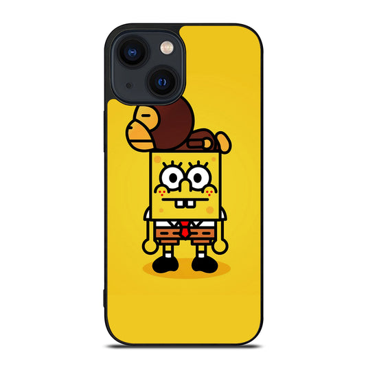 SPONGEBOB X BAPE iPhone 14 Plus Case Cover