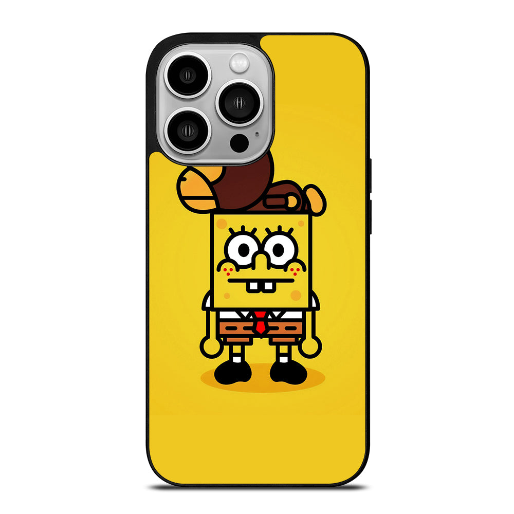 SPONGEBOB X BAPE iPhone 14 Pro Case Cover