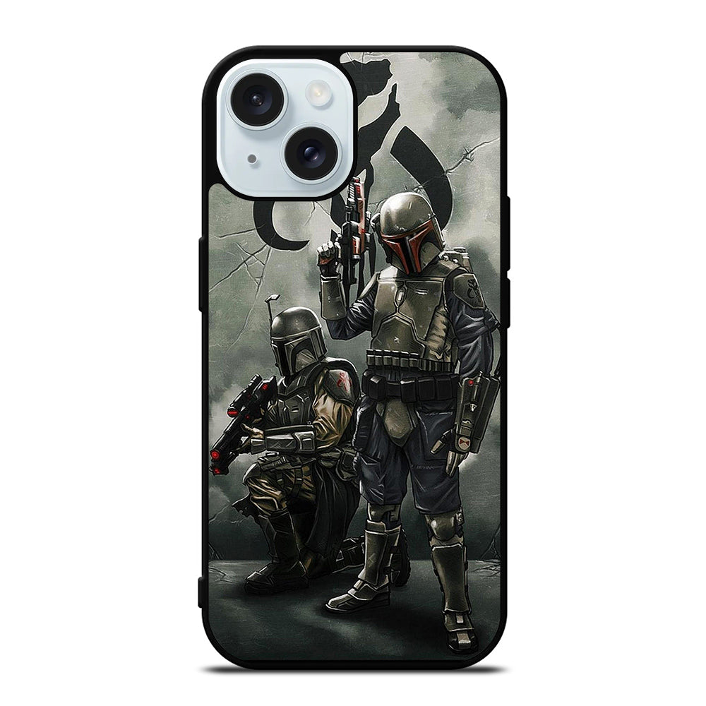 STAR WARS BOBA FETT MANDALORIAN ART iPhone 15 Case Cover