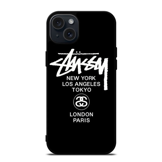 STUSSY NEW YORK iPhone 15 Plus Case Cover