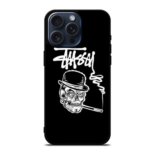STUSSY SKULL LOGO iPhone 15 Pro Max Case Cover