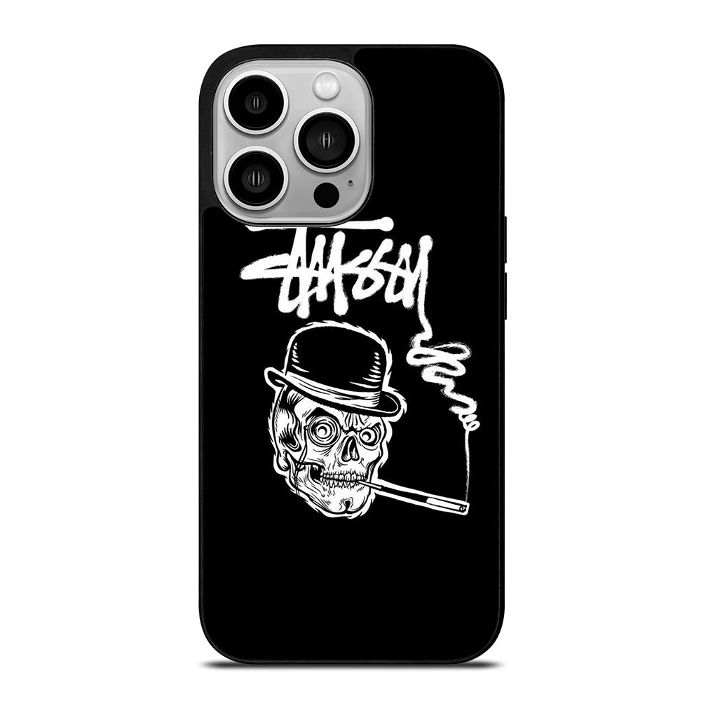 STUSSY SKULL LOGO iPhone 14 Pro Case Cover