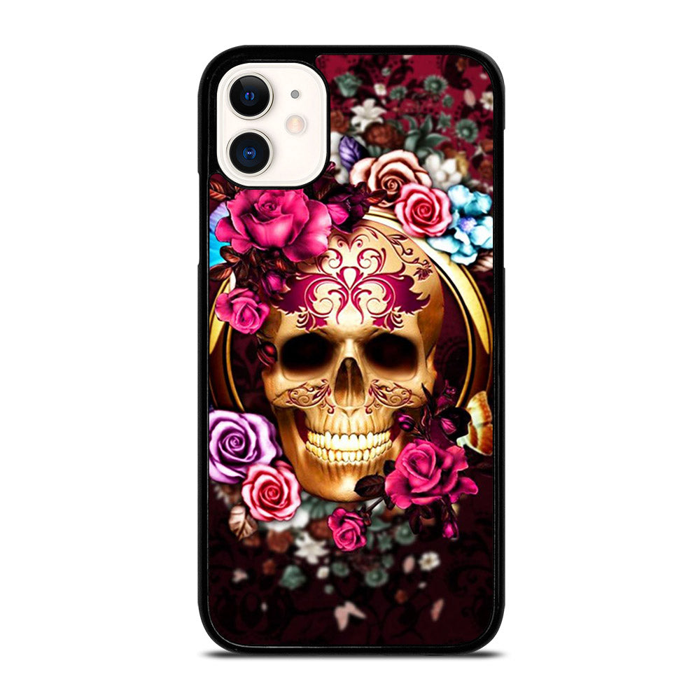 SUGAR SKULL FLORAL iPhone 11 Case Cover