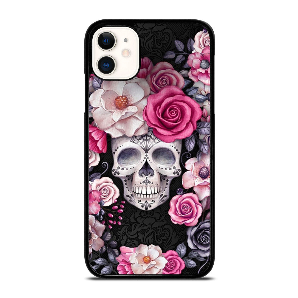 SUGAR SKULL ROSE iPhone 11 Case Cover