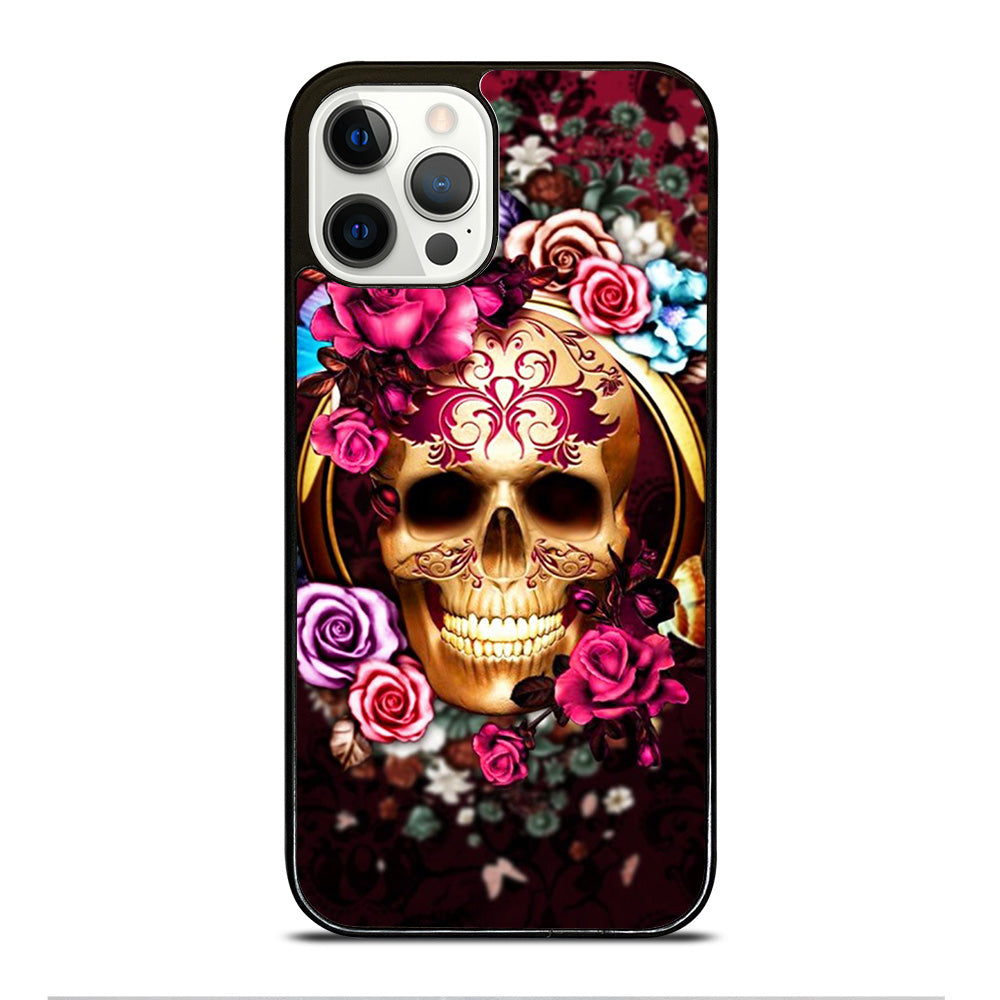 SUGAR SKULL FLORAL iPhone 12 Pro Case Cover
