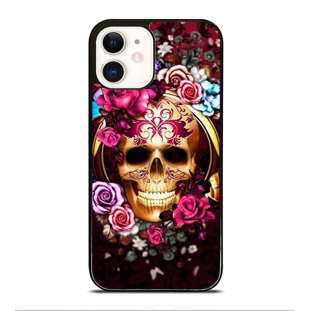 SUGAR SKULL FLORAL iPhone 12 Case Cover