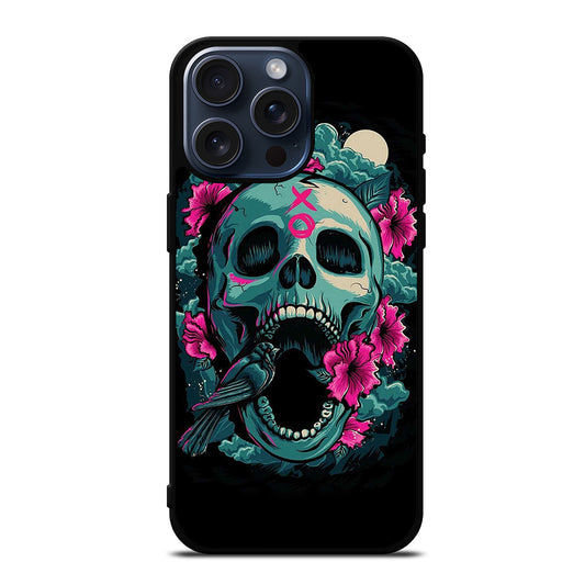 SUGAR SKULL FLOWER iPhone 15 Pro Max Case Cover