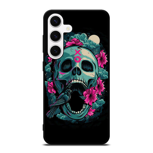 SUGAR SKULL FLOWER Samsung Galaxy S24 Case Cover