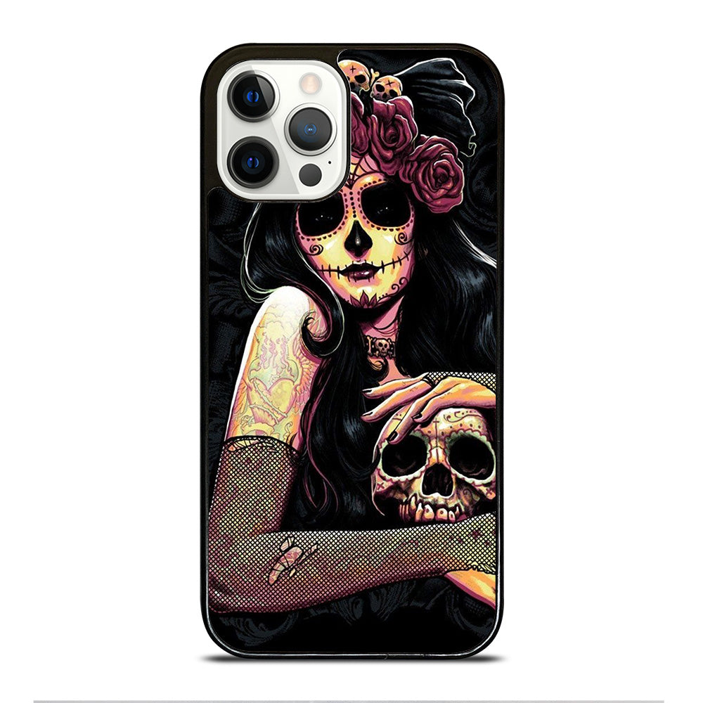 SUGAR SKULL GIRL iPhone 12 Pro Case Cover
