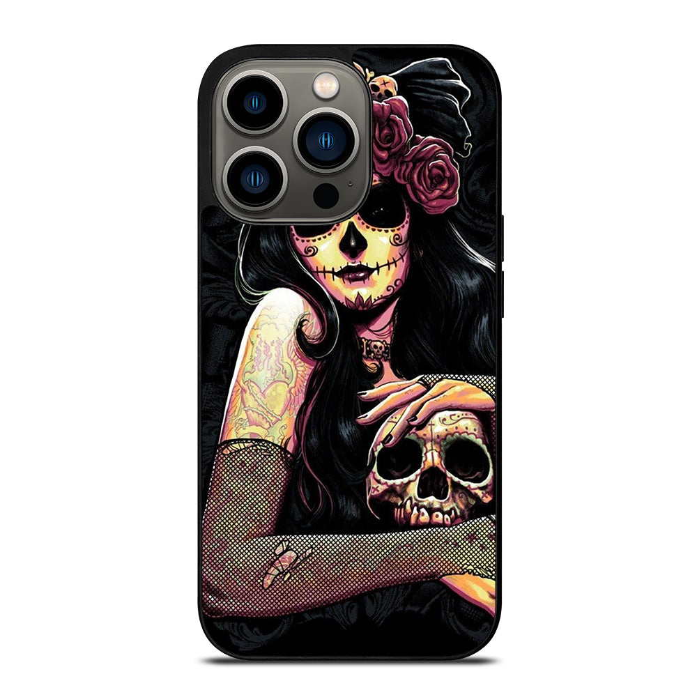 SUGAR SKULL GIRL iPhone 13 Pro Case Cover