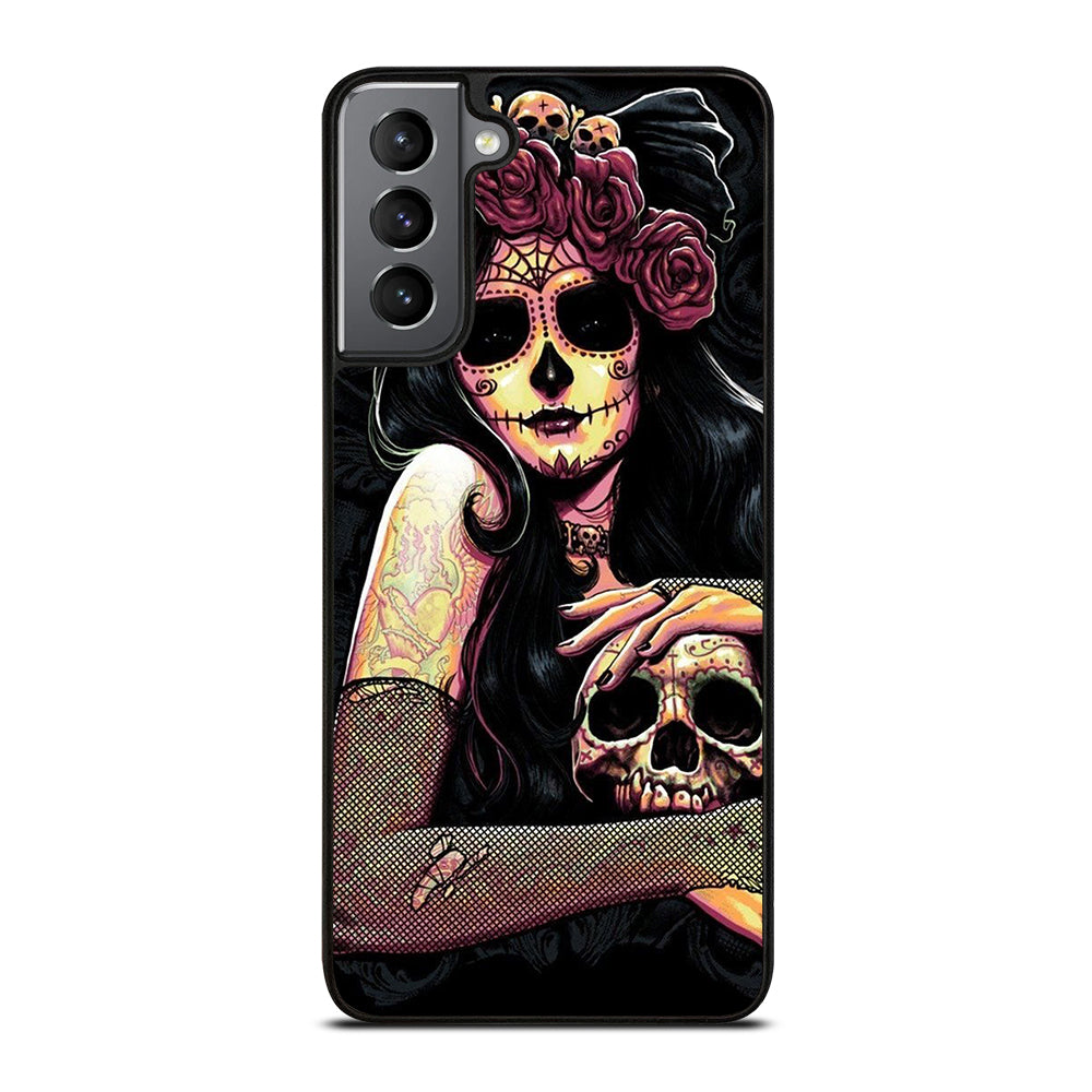 SUGAR SKULL GIRL Samsung Galaxy S21 Plus Case Cover