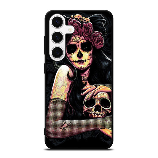 SUGAR SKULL GIRL Samsung Galaxy S24 Case Cover
