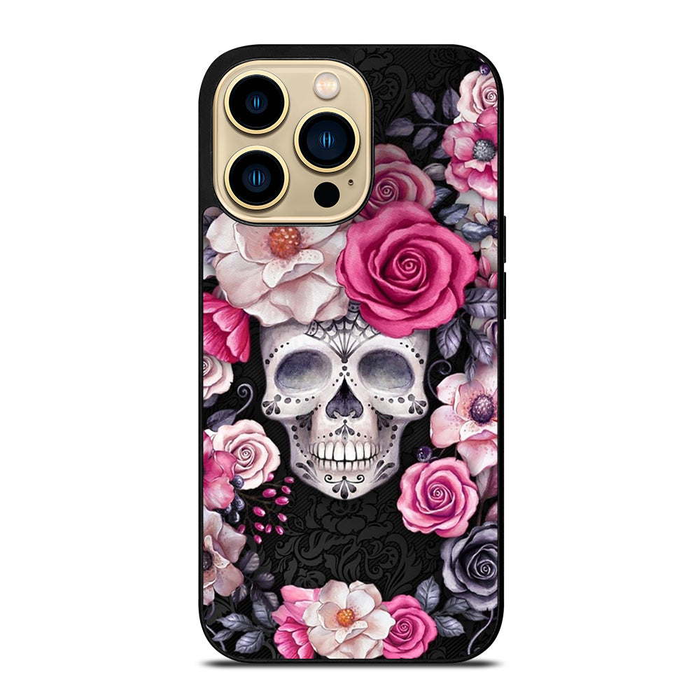 SUGAR SKULL ROSE iPhone 14 Pro Max Case Cover