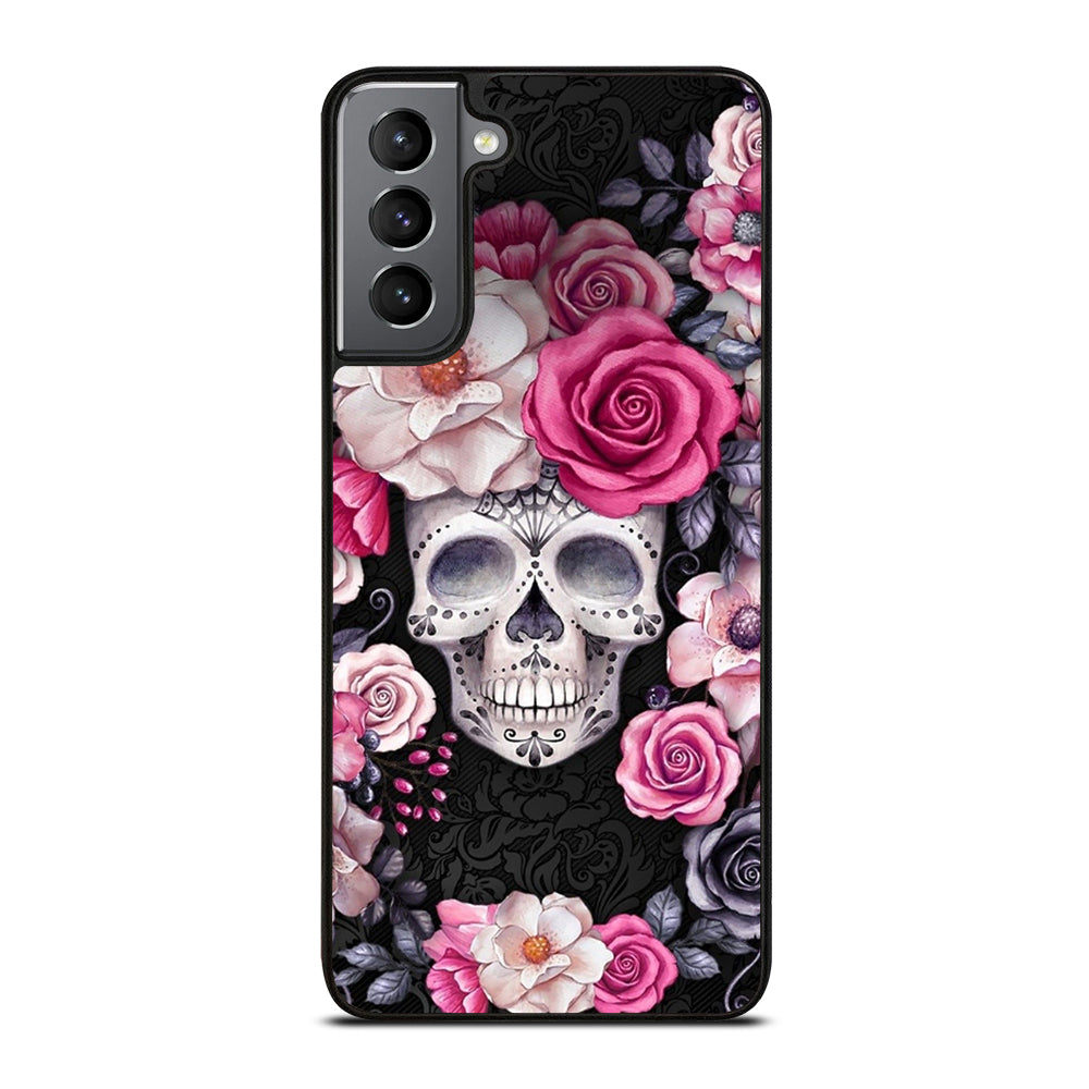 SUGAR SKULL ROSE Samsung Galaxy S21 Plus Case Cover