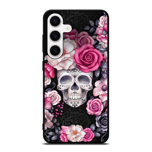 SUGAR SKULL ROSE Samsung Galaxy S24 Case Cover
