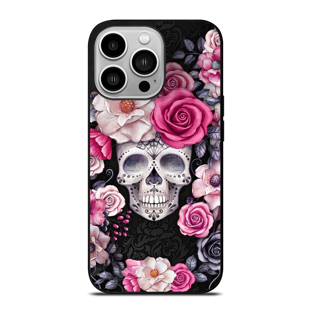 SUGAR SKULL ROSE iPhone 14 Pro Case Cover