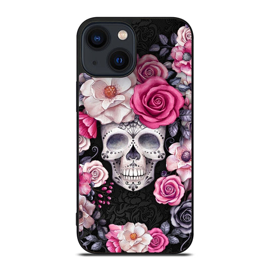 SUGAR SKULL ROSE iPhone 14 Plus Case Cover