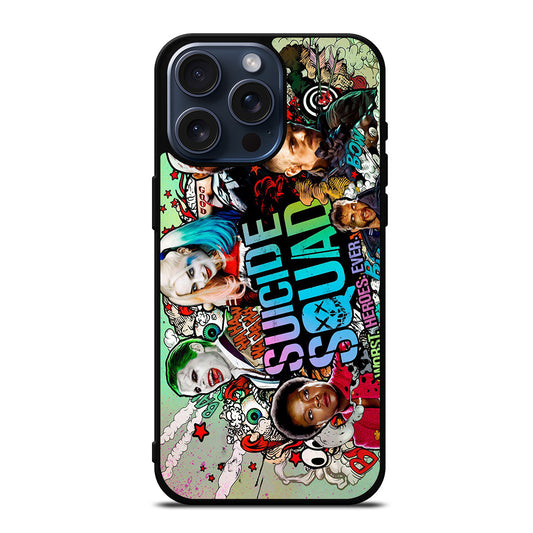 SUICIDE SQUAD POSTER iPhone 15 Pro Max Case Cover