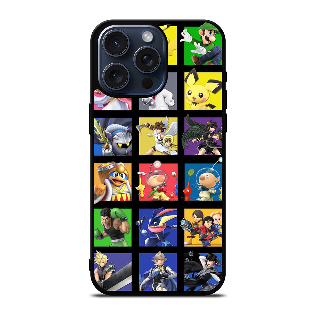 SUPER SMASH BROS VIDEO GAME iPhone 15 Pro Max Case Cover