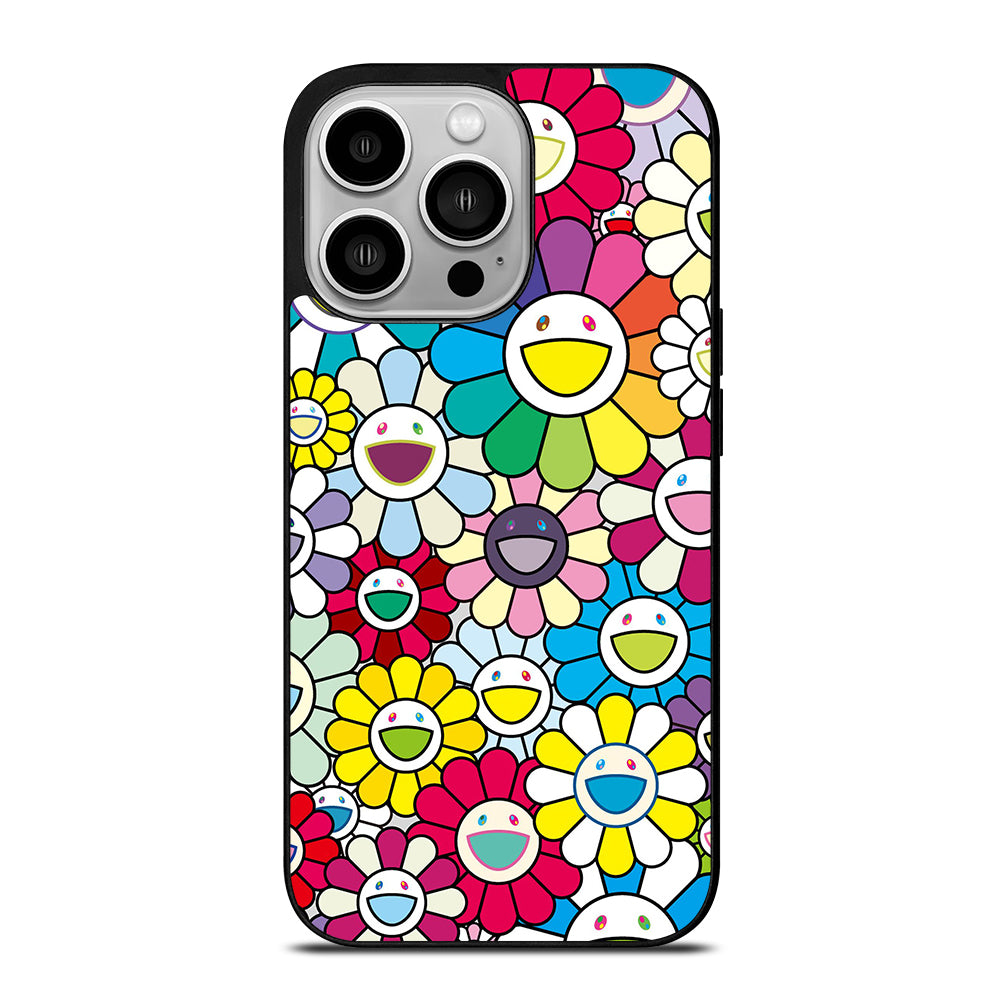 TAKASHI MURAKAMI FLOWERS COLORFUL iPhone 14 Pro Case Cover