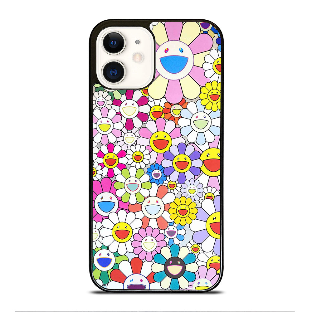 TAKASHI MURAKAMI FLOWERS PATTERN iPhone 12 Case Cover
