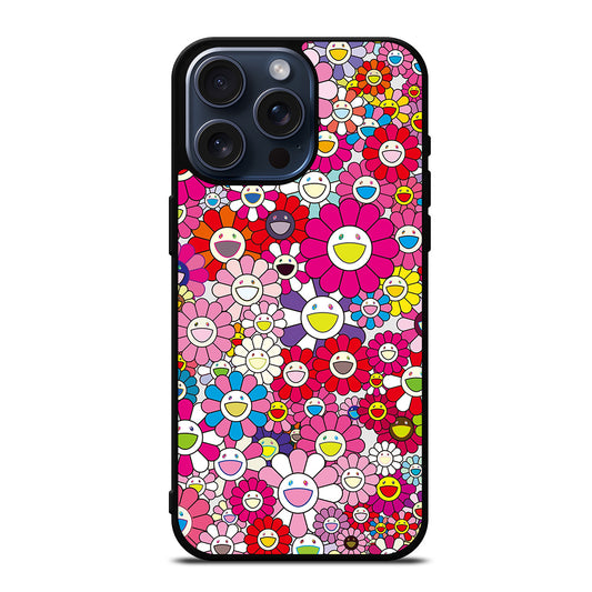TAKASHI MURAKAMI FLOWERS PINK iPhone 15 Pro Max Case Cover