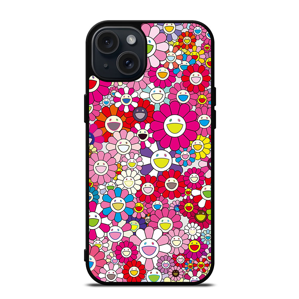 TAKASHI MURAKAMI FLOWERS PINK iPhone 15 Plus Case Cover – casecentro TAKASHI MURAKAMI FLOWERS PINK iPhone 15 Plus Case Cover – casecentro
