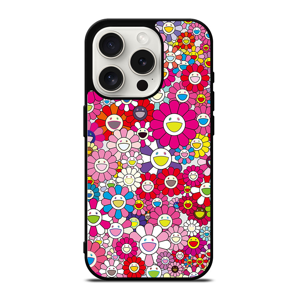 TAKASHI MURAKAMI FLOWERS PINK iPhone 15 Pro Case Cover