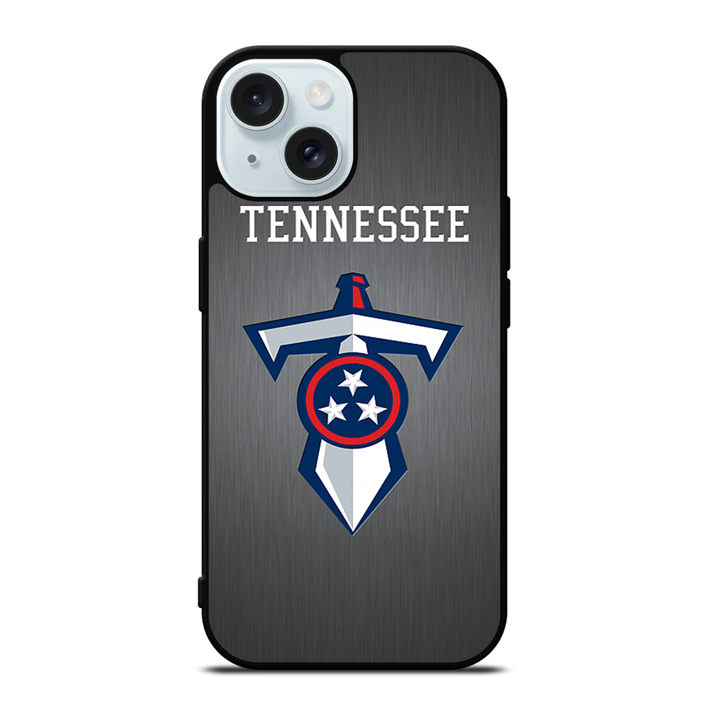 TENNESSEE TITANS METAL LOGO iPhone 15 Case Cover