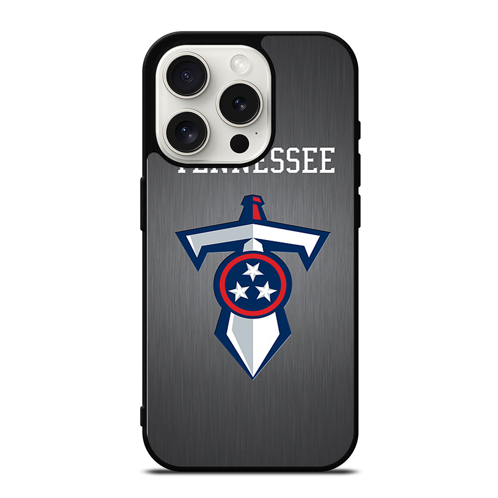 TENNESSEE TITANS METAL LOGO iPhone 15 Pro Case Cover