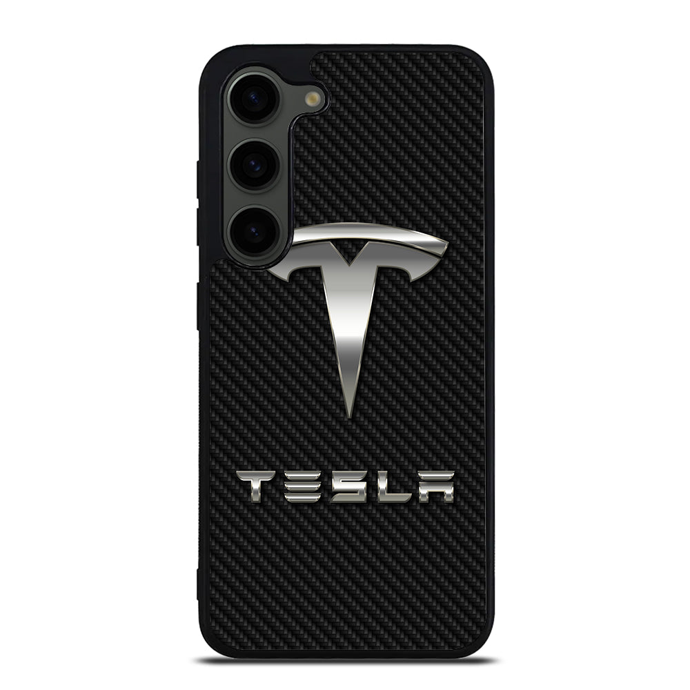 TESLA CARBON LOGO Samsung Galaxy S23 Plus Case Cover