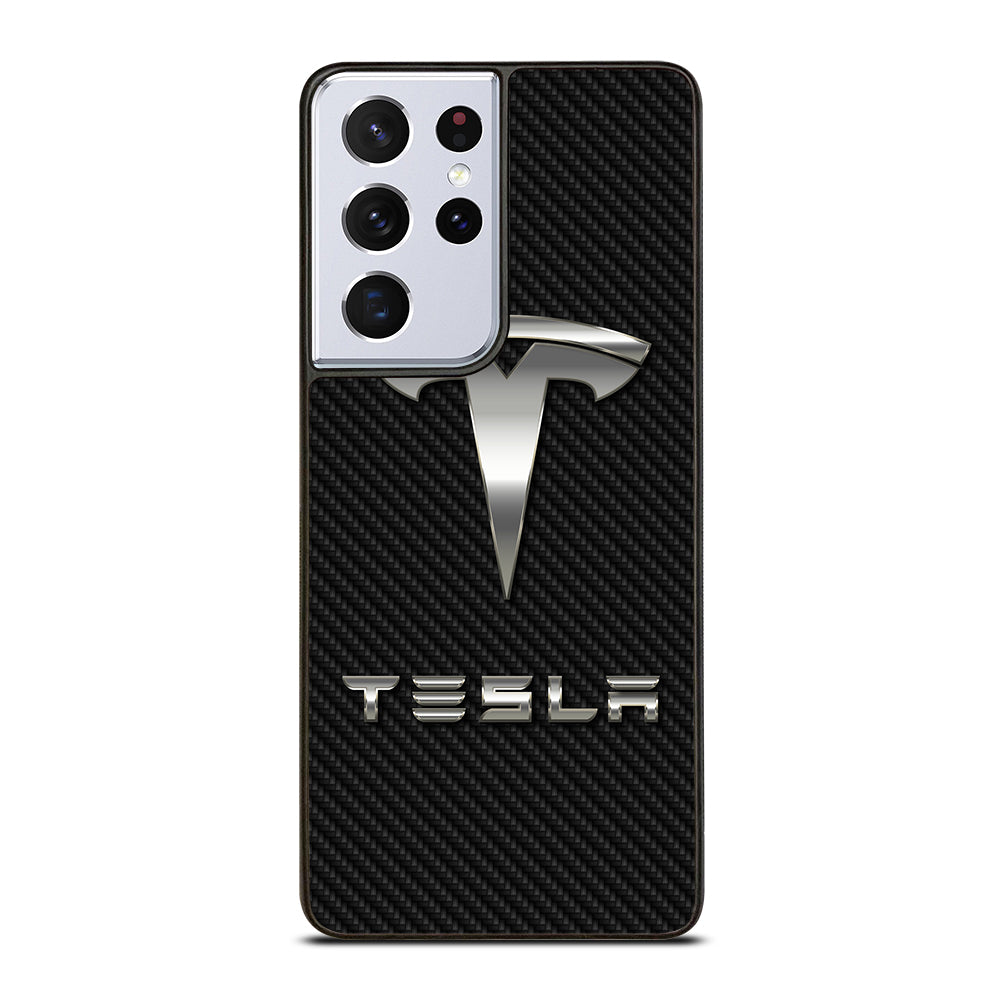 TESLA CARBON LOGO Samsung Galaxy S21 Ultra Case Cover