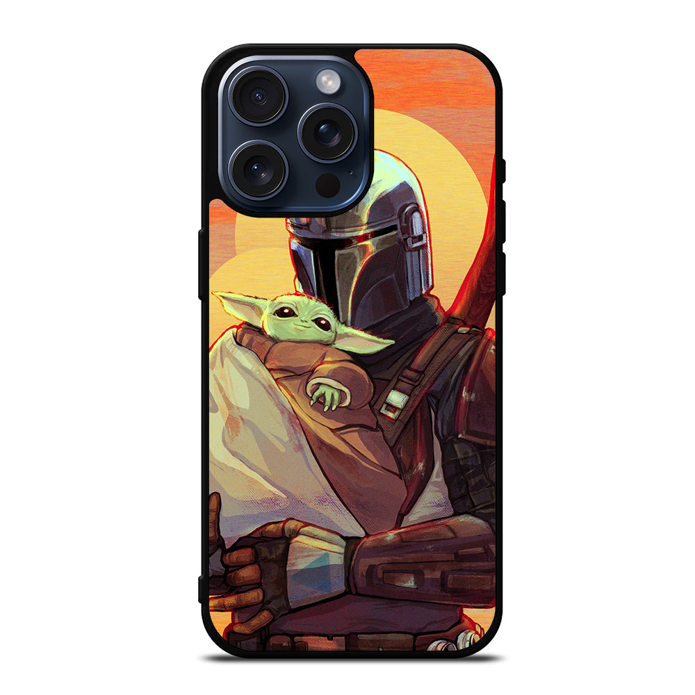 THE MANDALORIAN AND BABY YODA 2 iPhone 15 Pro Max Case Cover