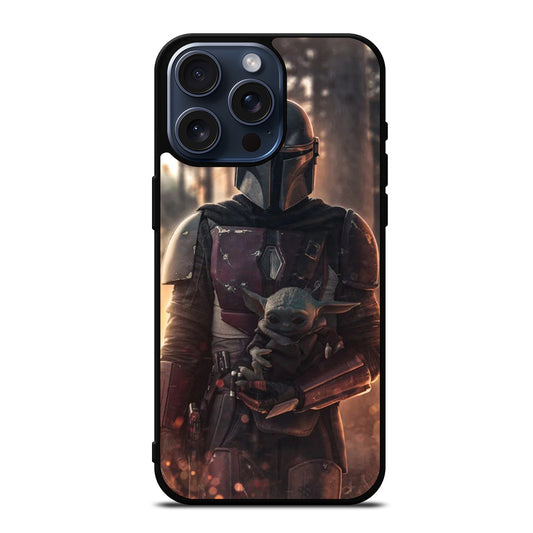 THE MANDALORIAN AND BABY YODA iPhone 15 Pro Max Case Cover