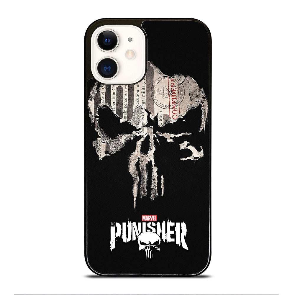 THE PUNISHER MARVEL SKULL LOGO 1 iPhone 12 Case Cover