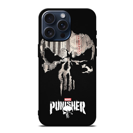 THE PUNISHER MARVEL SKULL LOGO 1 iPhone 15 Pro Max Case Cover