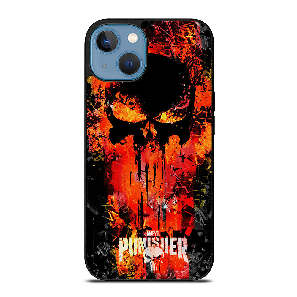 THE PUNISHER MARVEL SKULL LOGO 2 iPhone 13 Case Cover