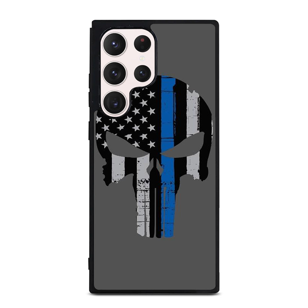 THIN BLUE LINE PUNISHER SKULL 2 Samsung Galaxy S23 Ultra Case Cover