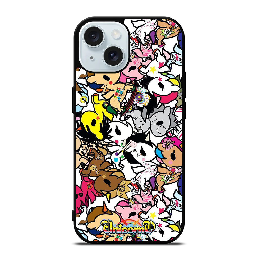 TOKIDOKI UNICORNO PATTERN 2 iPhone 15 Case Cover