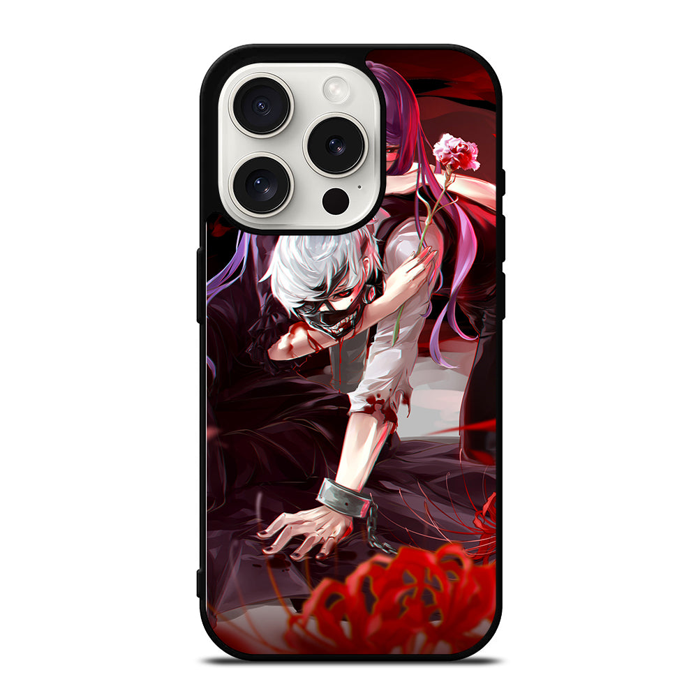 TOKYO GHOUL KANEKI KEN AND RIZE iPhone 15 Pro Case Cover