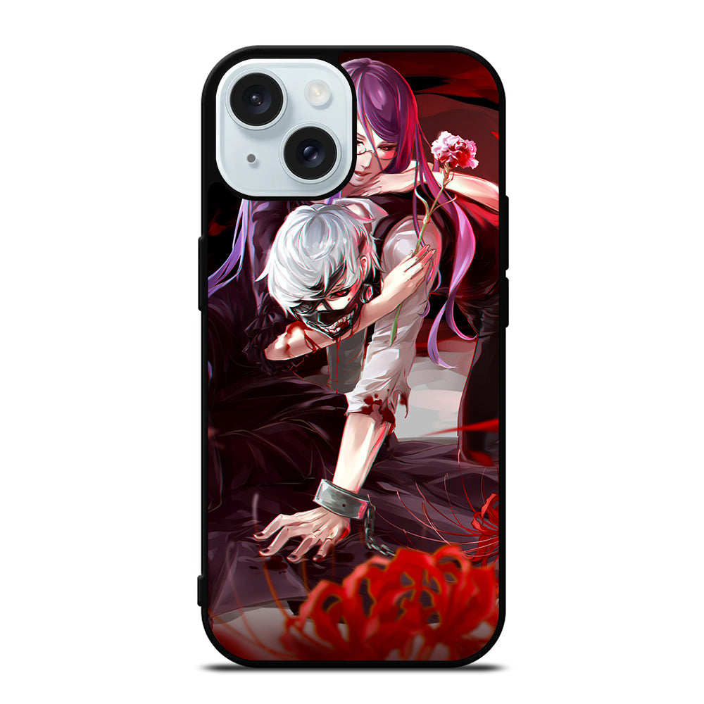 TOKYO GHOUL KANEKI KEN AND RIZE iPhone 15 Case Cover