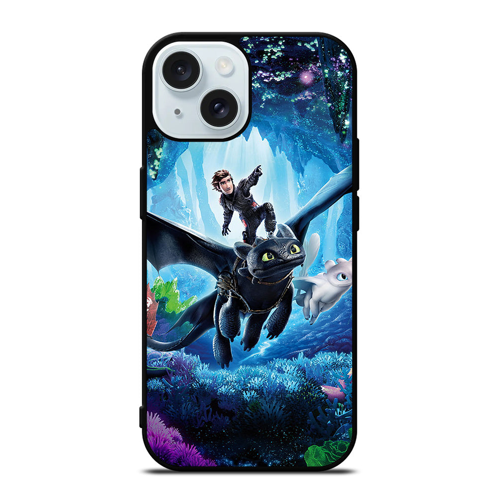 TOOTHLESS DRAGON AND HICCUP iPhone 15 Case Cover