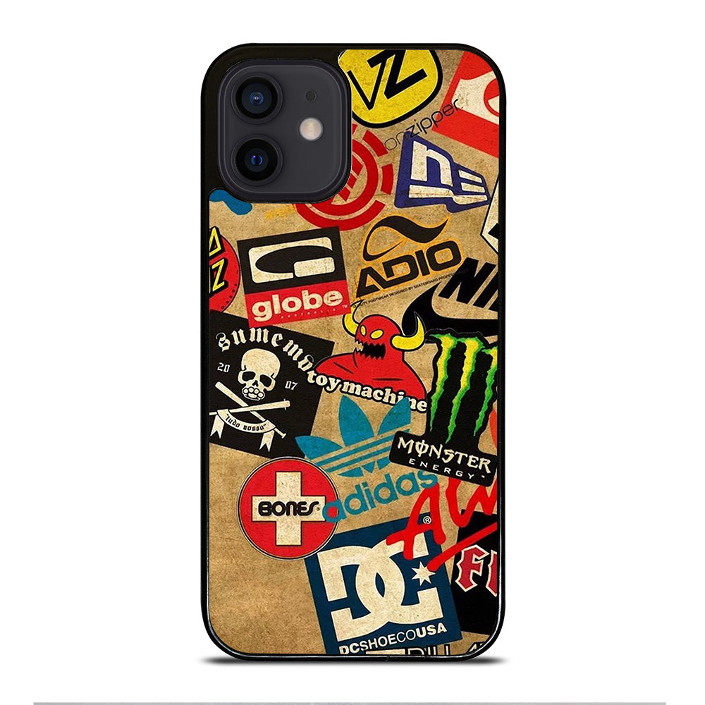 TOY MACHINE SKATEBOARD COLLAGE iPhone 12 Mini Case Cover