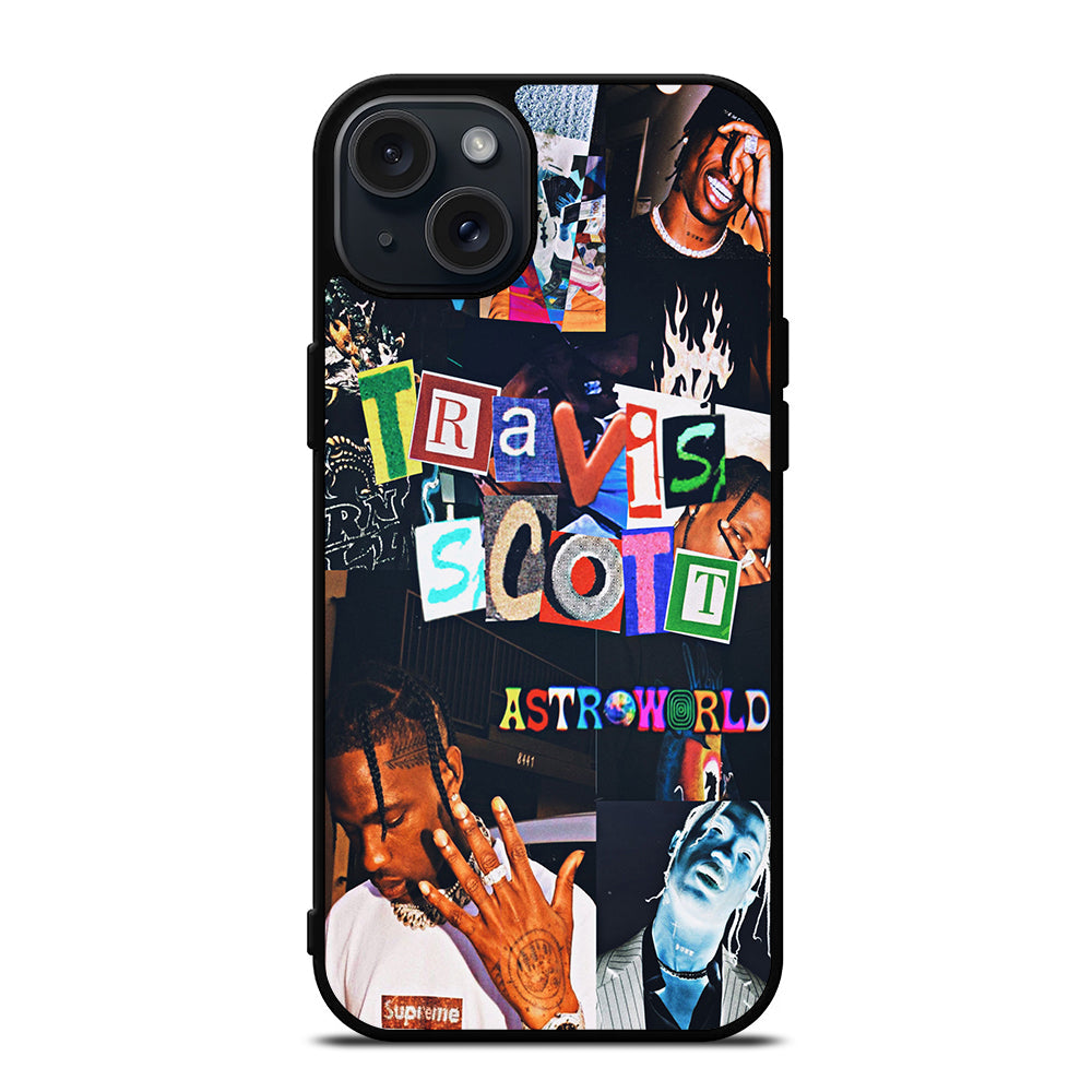 TRAVIS SCOTT RAPPER COLLAGE iPhone 15 Plus Case Cover