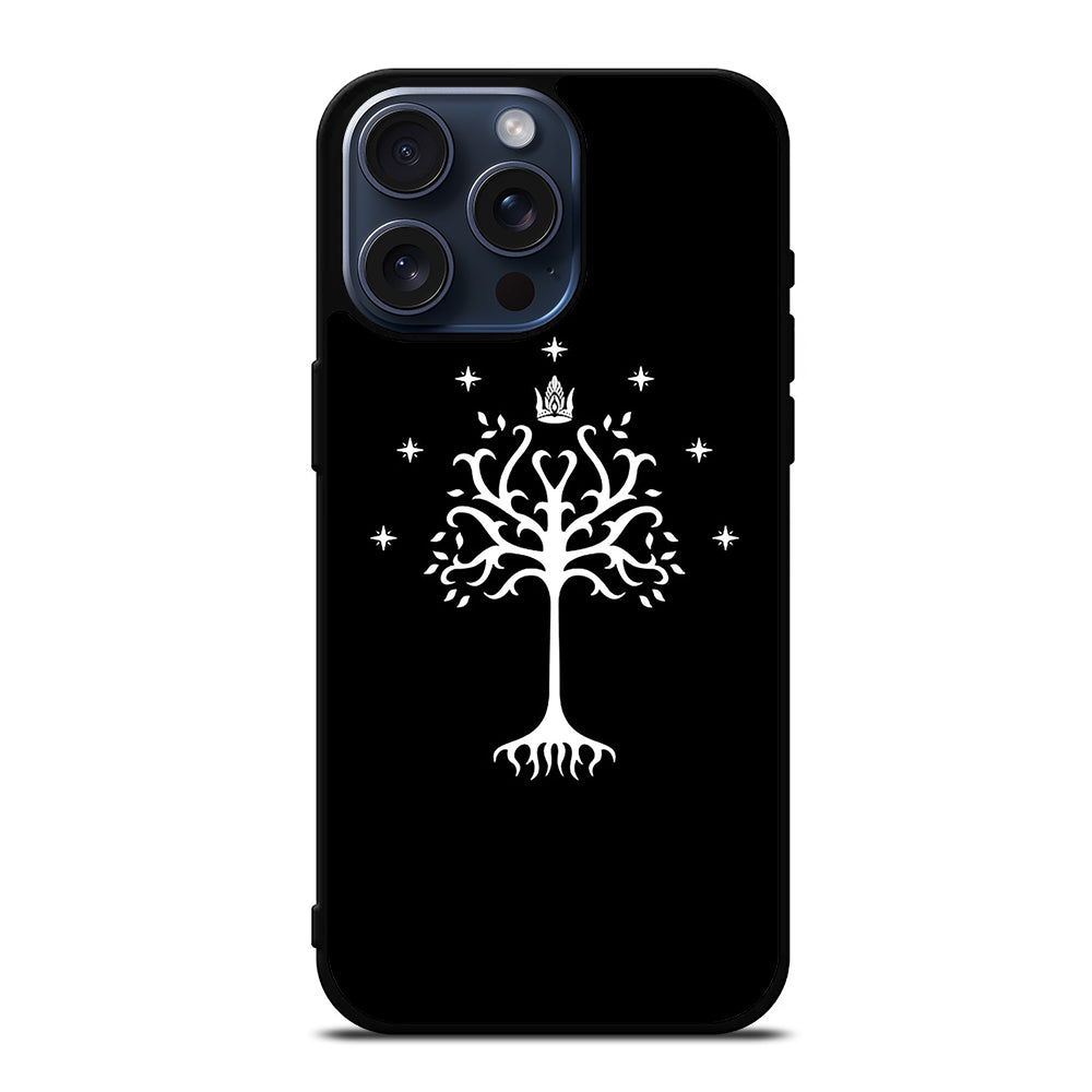 TREE OF GONDOR BLACK AND WHITE iPhone 15 Pro Max Case Cover