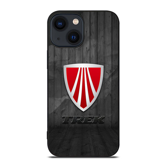 TREK BIKE LOGO WOODEN iPhone 14 Plus Case Cover